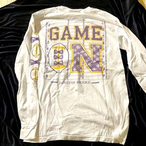Jadelynn Brooke Long-sleeve t-shirt purple/gold 🏈